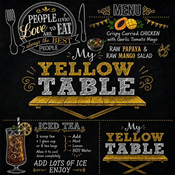 My Yellow Table